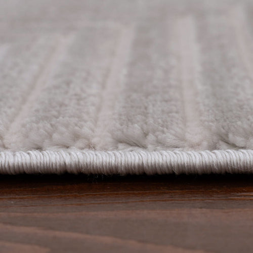 Carmel Grey-Cream Geometric Rug | 6050