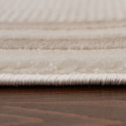 Carmel Cream-Beige Bordered Rug | 6060