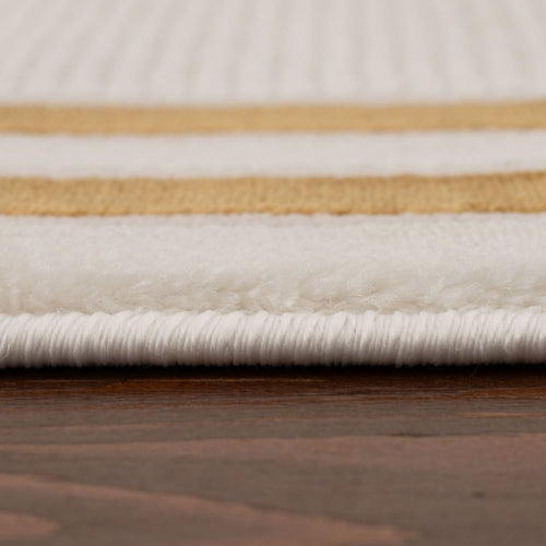 Carmel Cream-Gold Bordered Rug | 6060