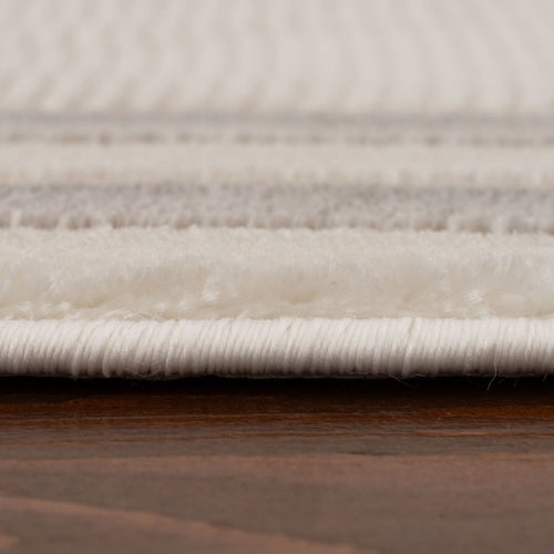 Carmel Cream-Grey Bordered Rug | 6060
