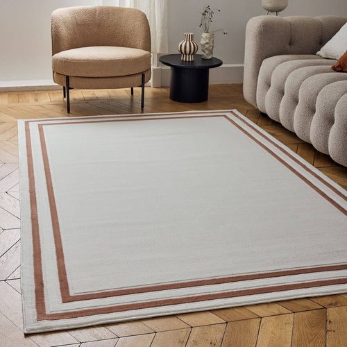Carmel Cream-Terra Bordered Rug | 6060