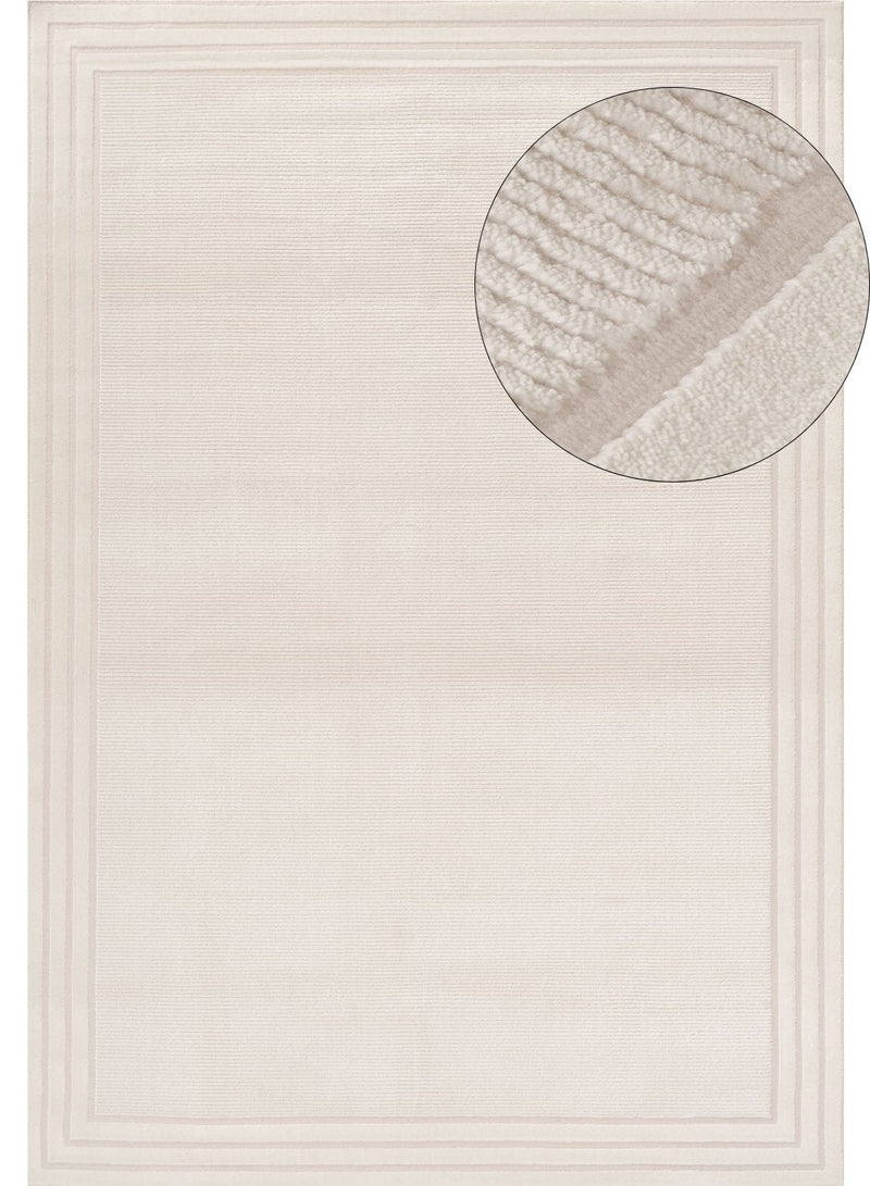 Carmel Cream Bordered Rug | 6060