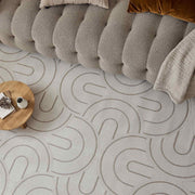 Carmel Cream-Beige Geometric Rug | 6070