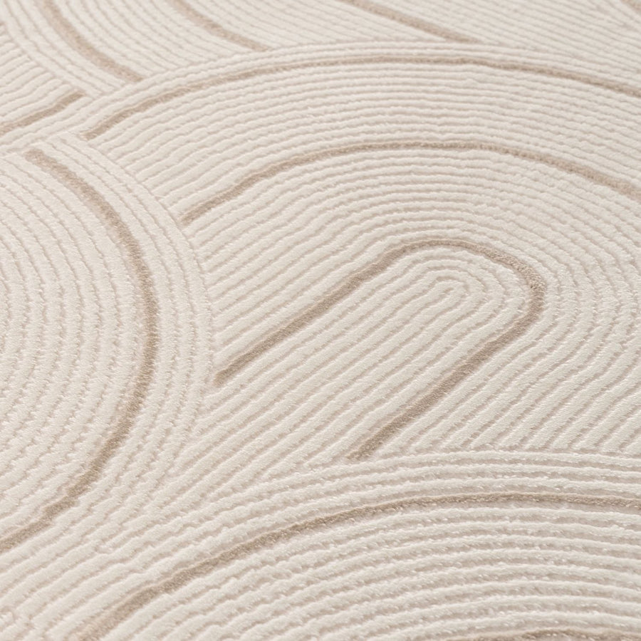 Carmel Cream-Beige Geometric Rug | 6070