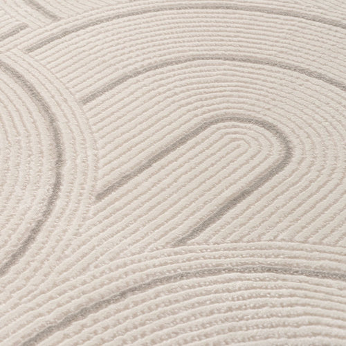 Carmel Cream-Grey Geometric Rug | 6070