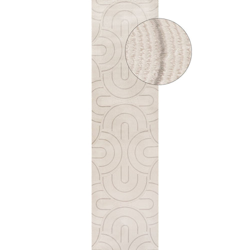 Carmel Cream-Grey Geometric Rug | 6070
