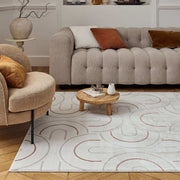 Carmel Cream-Terra Geometric Rug | 6070
