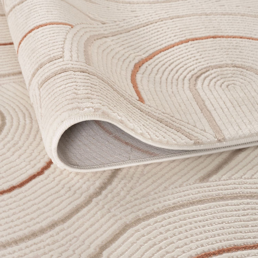 Carmel Cream-Terra Geometric Rug | 6070