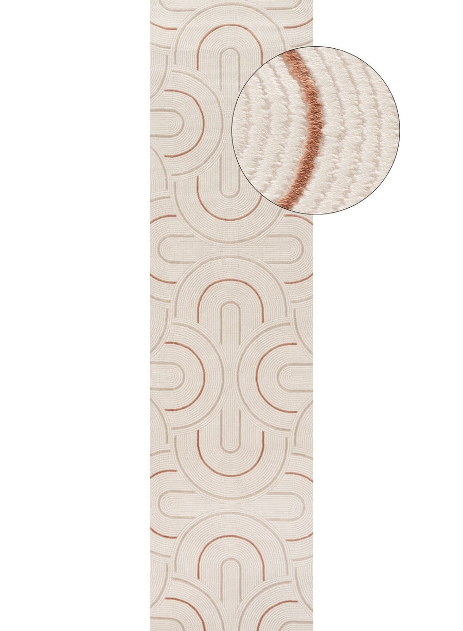 Carmel Cream-Terra Geometric Rug | 6070