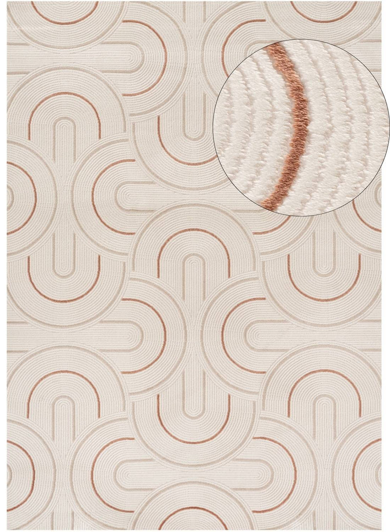 Carmel Cream-Terra Geometric Rug | 6070