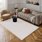 Carmel Cream-Blue Dots Rug | 6080