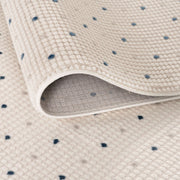 Carmel Cream-Blue Dots Rug | 6080