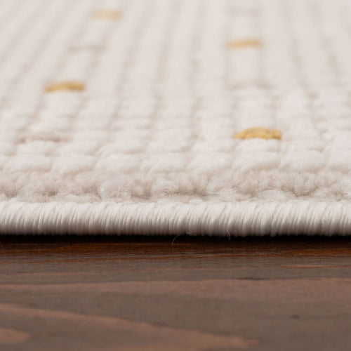 Carmel Cream-Gold Dots Rug | 6080