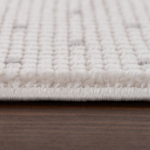 Carmel Cream-Grey Dots Rug | 6080