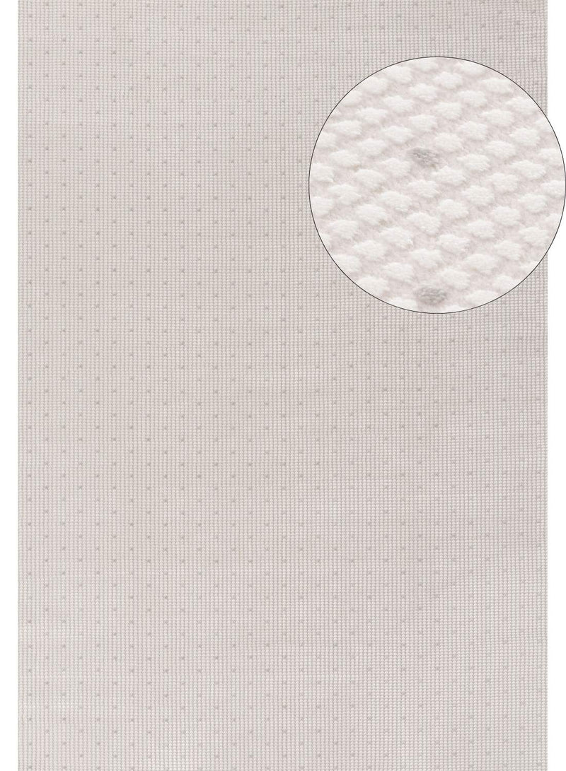 Carmel Cream-Grey Dots Rug | 6080