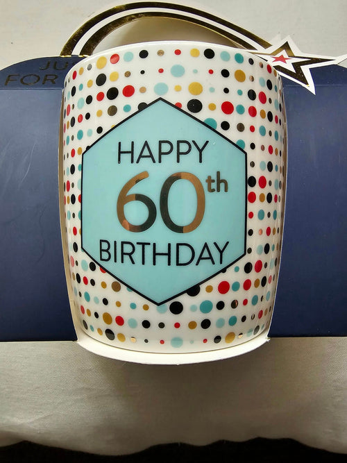 just for u   happy  60th birthday mug