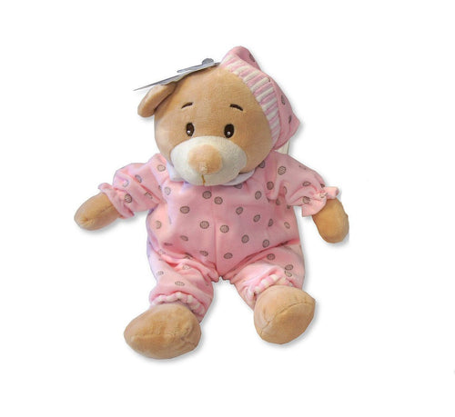 Baby Girls Plush Pink Pyjama Teddy Bear