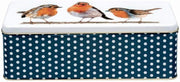 Christmas Robins   Rectangular Tin  24cm  Cracker Tin Style