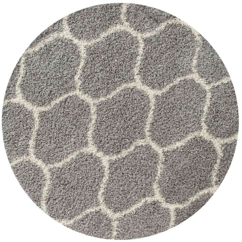 Moroccan Grey Shaggy Rug | 610