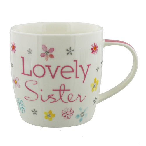 Flourish Lovely Sister Ceramic Gift Mug