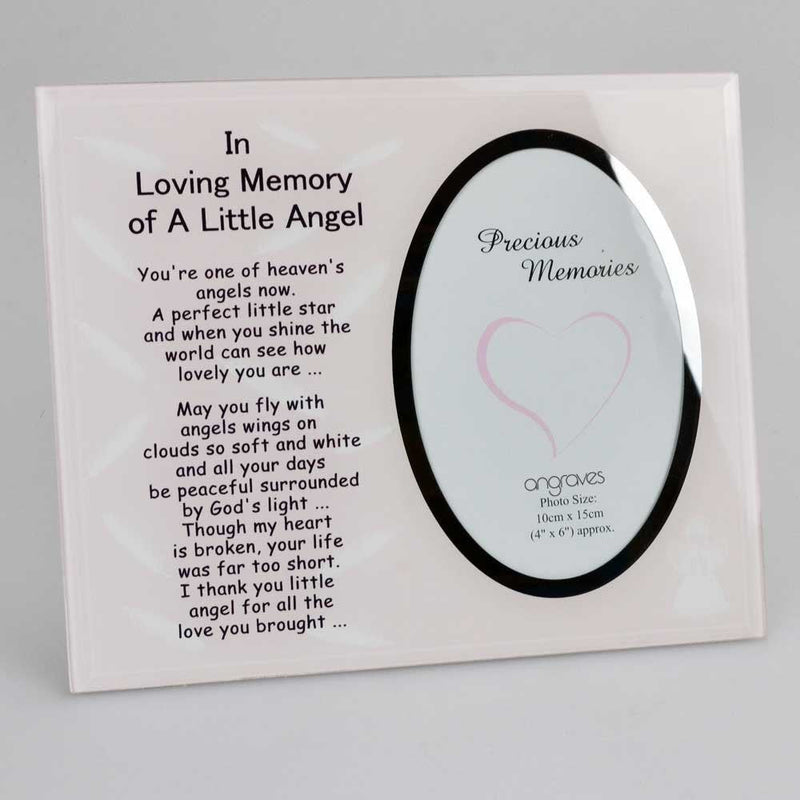 In Loving Memory of a Little Angel Girl Photo Frame