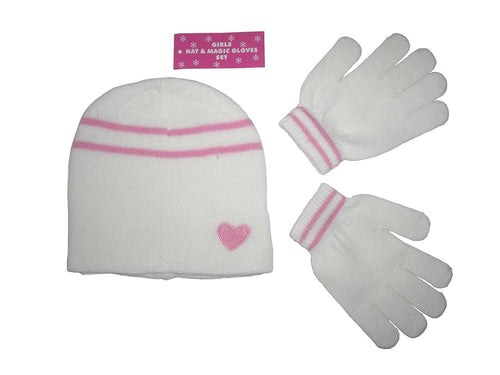 Girls Hat & Magic Gloves Set - Perfect for those Cold Winter Days