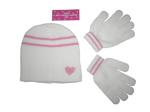 Girls Hat & Magic Gloves Set - Perfect for those Cold Winter Days
