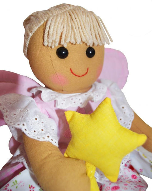 DF Soft Toys, A Beautiful Rag Doll in a cute Petal Dress with floral patterns, 40 cm high