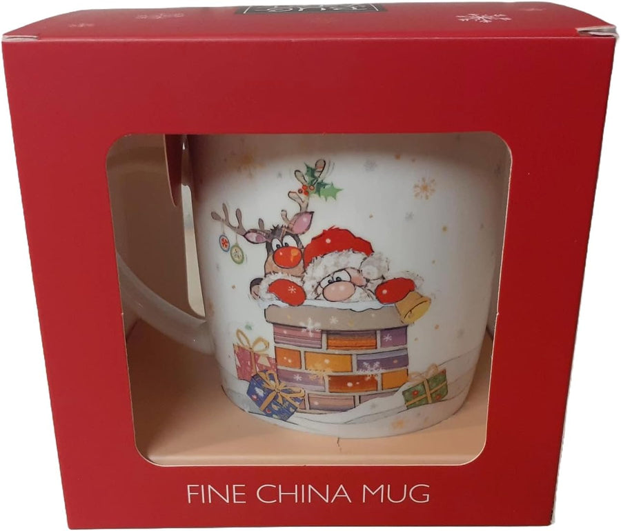 Lesser & Pavey Bug Art Santa Fine China Mug