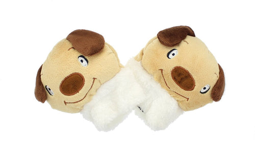 Cute Kids Soft Fleecey Warm Fingerless Animal Gloves - Teddy Bear, Dog, Bunny Rabbit, Mouse, Cat
