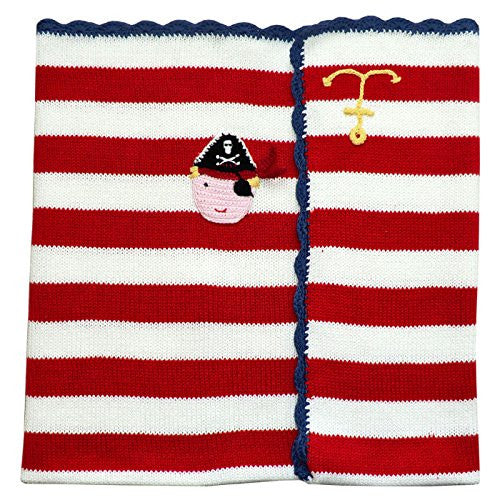 pirate pram blanket 65cm x 75cm