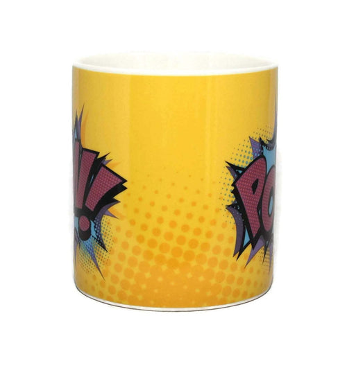 Superhero Comic Style Pow! Fine China Mug