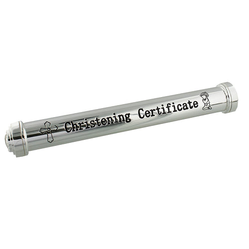 Juliana Silverplated Christening Certificate Holder