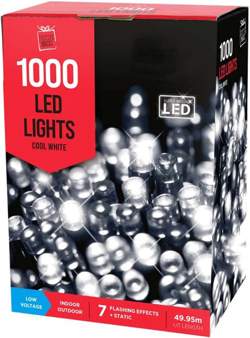 Festive Magic 1000 LED blanches