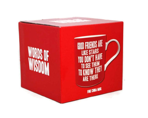 Good Friends Are Like Stars Words Of Wisdom Fine China Mug