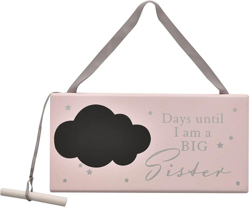 Hanging Countdown Plaque '.... Days Until i'm a Big Sister' with Chalk