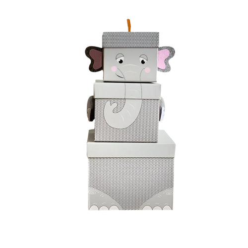 Stackable Elephant Animal Gift Boxes,  Nested Box,  Kids Novelty  Gift Box