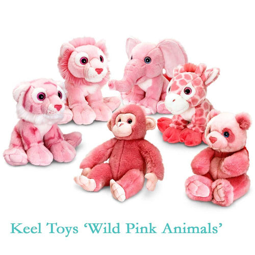 Wild Pink Animals - Monkey, Bear, Elephant, Lion, Tiger or Giraffe (Lion)