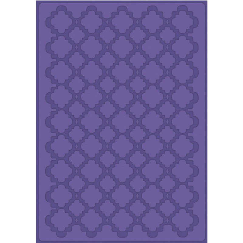 Craftwell Quatrafoil Embossing Folder for Scrapbooking, Letter Size