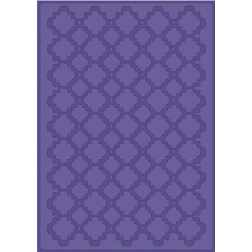 Craftwell Quatrafoil Embossing Folder for Scrapbooking, Letter Size
