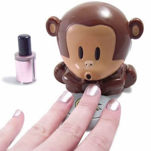 HDE Mini Cute Monkey Blower Nail Polish Dryer Beauty Care