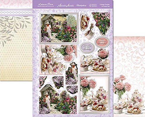 hunkydory cottage garden & cream tea decoupage set
