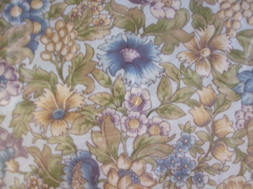 Classic Sewing Box Basket Large - Vintage Floral - Green