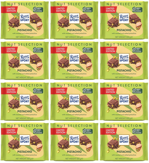 12 x Ritter Sport Pistachio - 100G