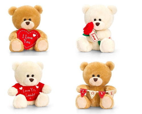 Keel 20cm Mini Valentines Bear assortment ONE PROVIDED AT RANDOM UNLESS SPECIFIED