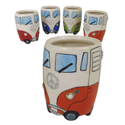 VW Camper Van Ceramic Utensils Jar (Orange)