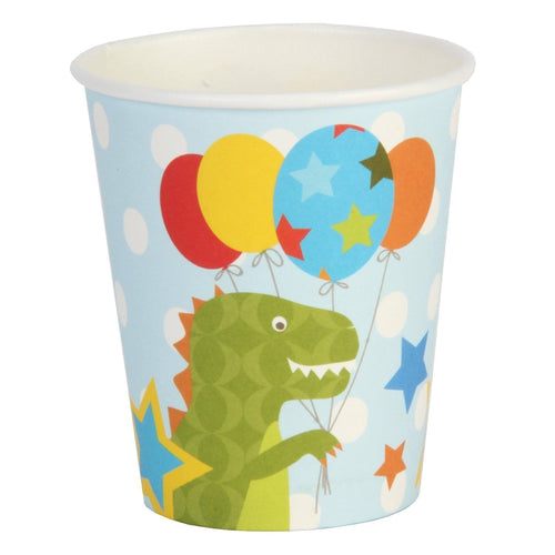 Kiddiwinks Partyware Pack of 8 Paper Cups - Boy Design