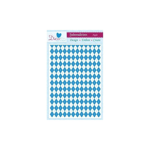 Crafter's Companion Die'sire Embossalicious A4 Embossing Folder - Argyle