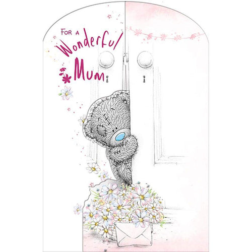 Me To You Bear Mum Bear Behind Door Open Mother's Day Card