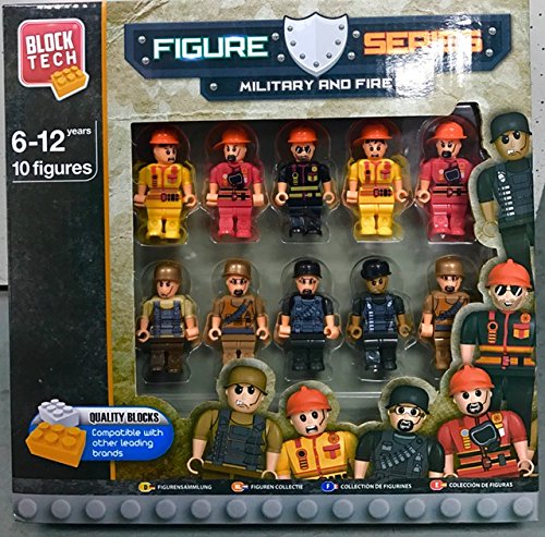 Figure Series : Military and Fire 10 Figures set